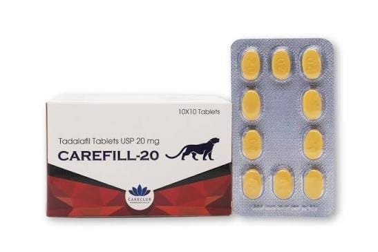 carefill.jpeg Carefill Tadalafil (Cialis) 20mg x 10 tablets - Image 1